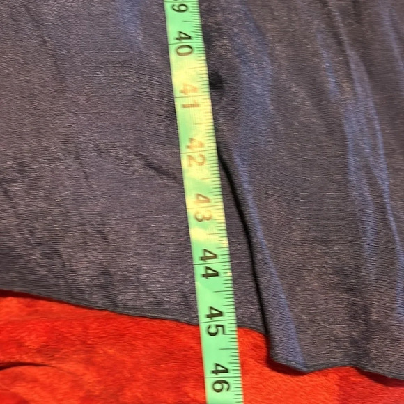 Vintage style Navy Boho  Flowy Layered Fit & Flared Maxi dress Sz Large - Picture 6 of 14